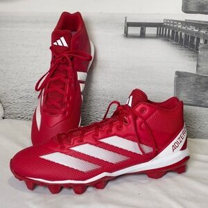 Adidas Adizero Impact 2 Molded American Football Sneaker Red Cleats Mens 15‎
